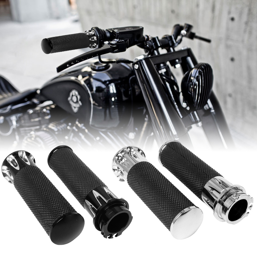 Motorcycle Parts - 25mm CNC Aluminium Hohlgriff Motorrad-Zubehörteile Passend