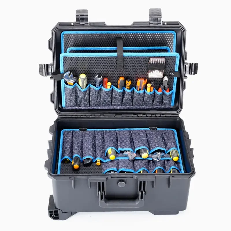 Motorcycle Parts - Professioneller Elektriker-Werkzeugkoffer aus Kunststoff, Organizer, Werkzeugbox,