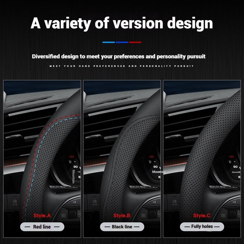 Leder Atmungsaktive Auto Lenkr – Car Steering Wheel Cover Anti Slip Breathable Bewertung und Preis